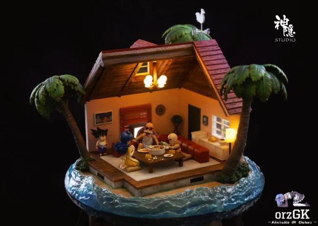 Shen Yin Studio - Dragon Ball Food Series Kame House is open for dinner  Son Goku & Master Roshi & Launch & Kuririn