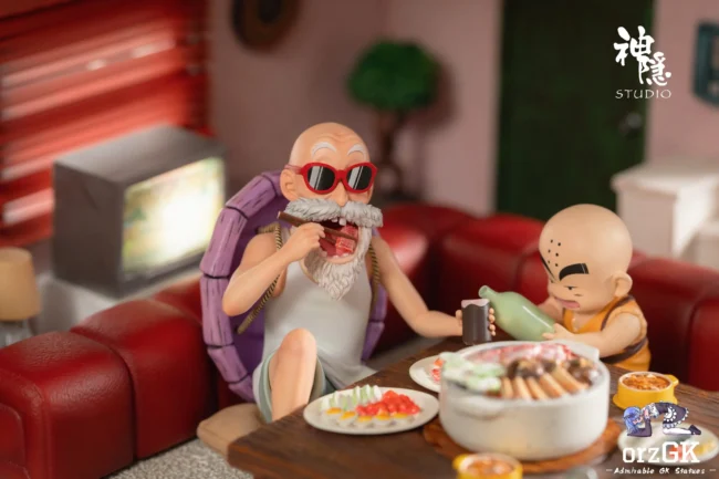 Shen Yin Studio - Dragon Ball Food Series Kame House is open for dinner  Son Goku & Master Roshi & Launch & Kuririn - Image 8